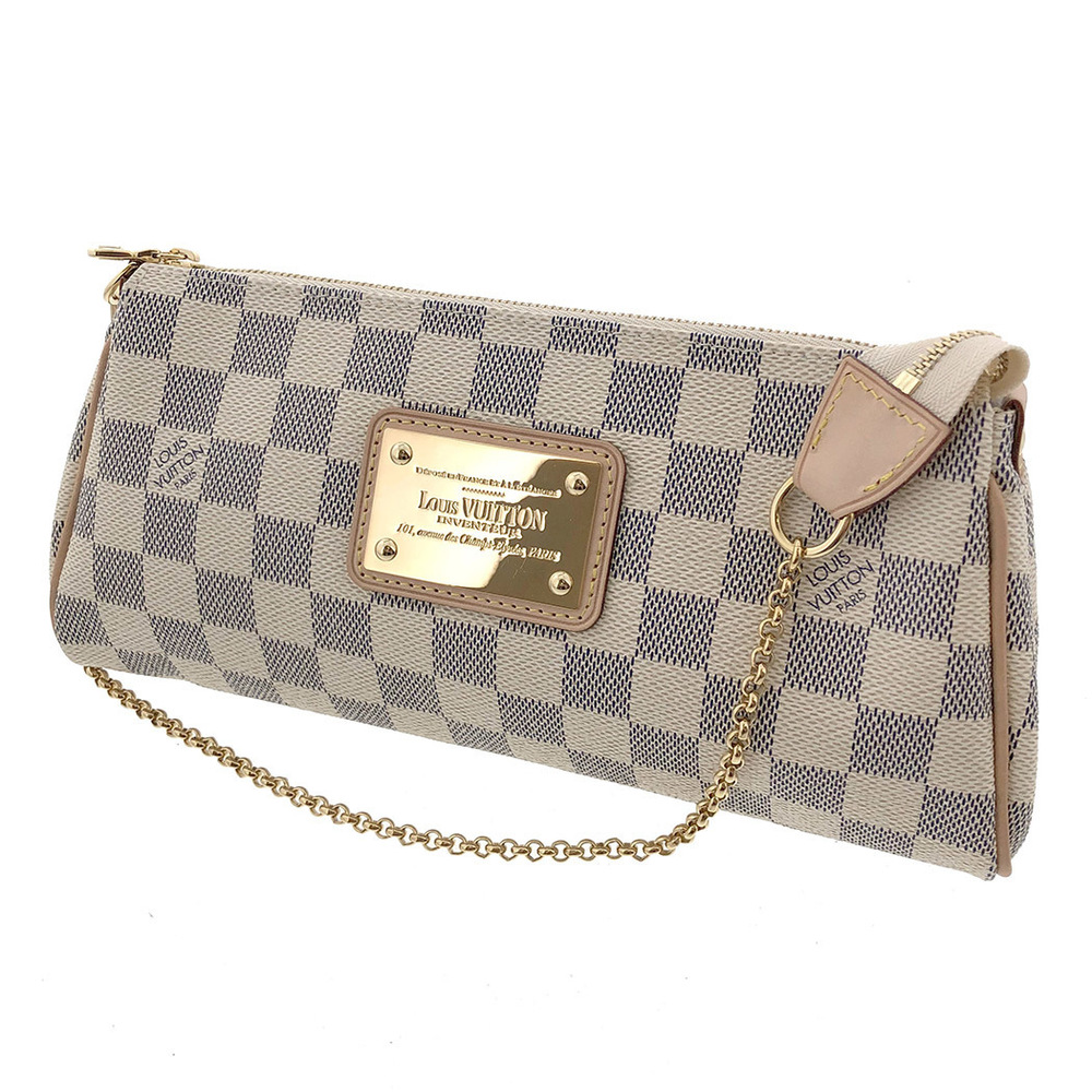 Louis Vuitton Eva Damier Azur Mini 2way Shoulder Bag White